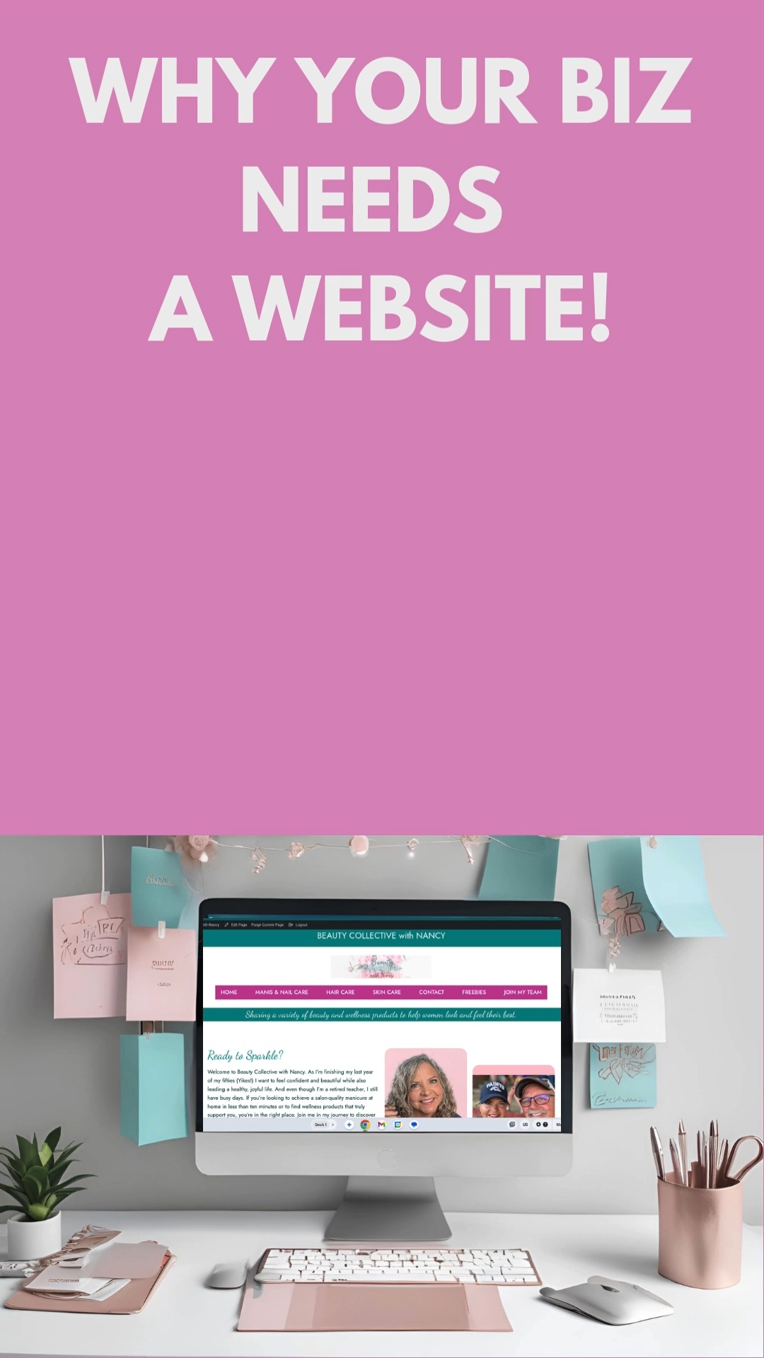 Algorithms change. Accounts disappear. 😬
But your website? That’s YOURS.

DM me if you’re ready to glow-up your biz ✨

Built with @ohmy.hi 💻

#BusinessGlowUp #WebsiteWins #BossBabeLife